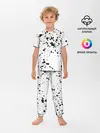 Детская пижама с брюками / Далматинец - брызги чёрными пятнами