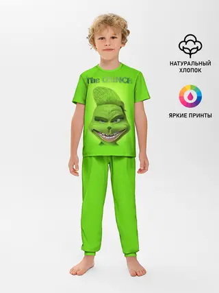 Детская пижама с брюками / Grinch Face