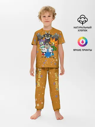 Детская пижама с брюками / cuphead