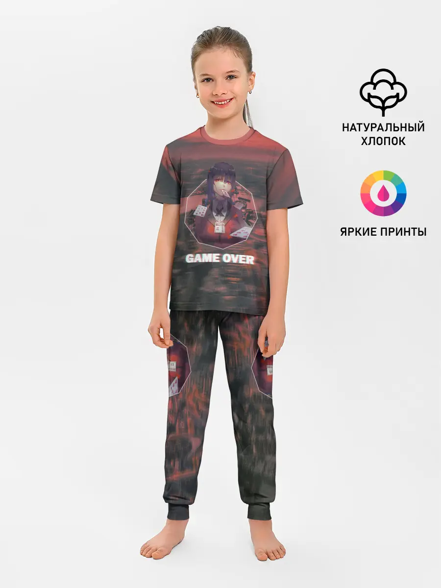 Детская пижама с брюками / Kakegurui Yumeko Jabami art