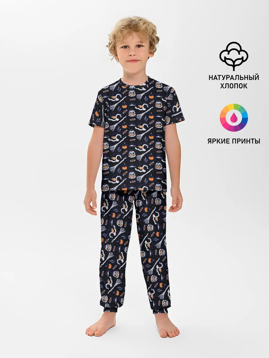 Детская пижама с брюками / Patern Halloween 6