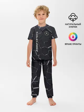Детская пижама с брюками / Mercedes AMG 3D плиты