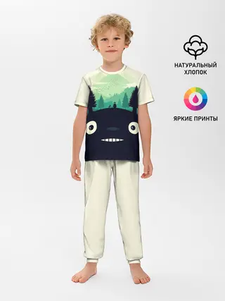 Детская пижама с брюками / Тоторо охраняет лес