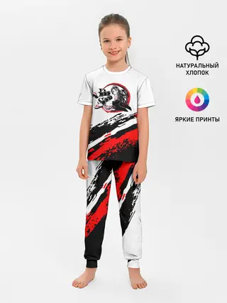 Детская пижама с брюками / Незуко Камадо | Клинок, рассекающий демонов