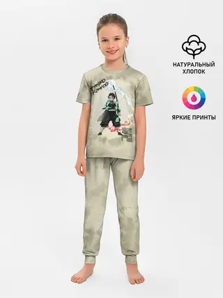 Детская пижама с брюками / Tanjiro Kamado Kimetsu no Yaiba