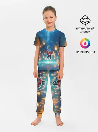 Детская пижама с брюками / Ренгоку Кёджуро Клинок демонов