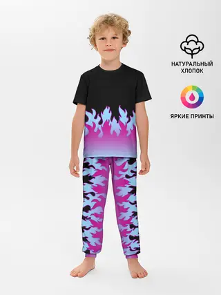 Детская пижама с брюками / ПЛАМЯ 1.0