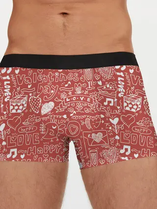 Мужские трусы боксеры / Happy Valentines Day