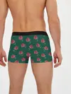 Мужские трусы боксеры / Розы на зеленом фоне