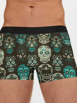 Мужские трусы боксеры / Черепа с узорами