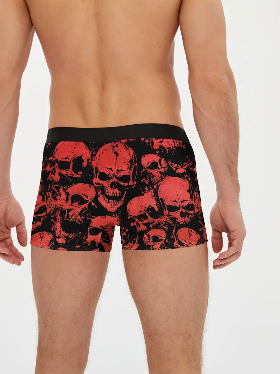 Мужские трусы боксеры / Skulls pattern
