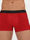 Мужские трусы боксеры / Ярко-красный мраморный узор