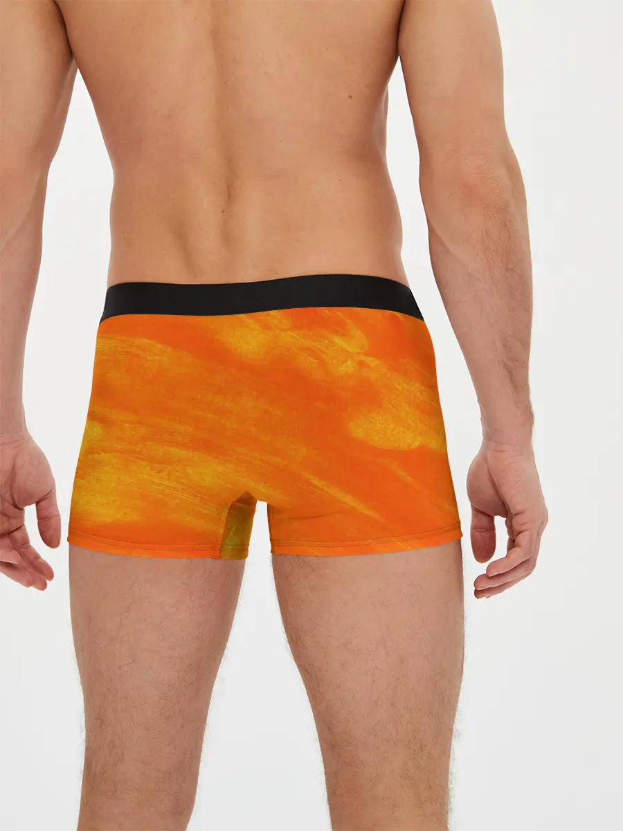 Мужские трусы боксеры / ОРАНЖЕВАЯ КРАСКА
