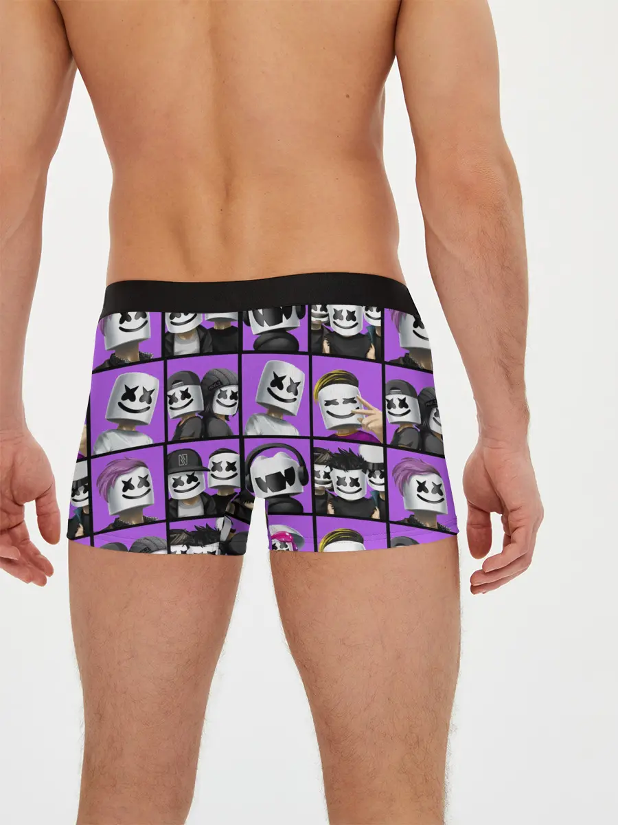 Мужские трусы боксеры / Marshmello Style