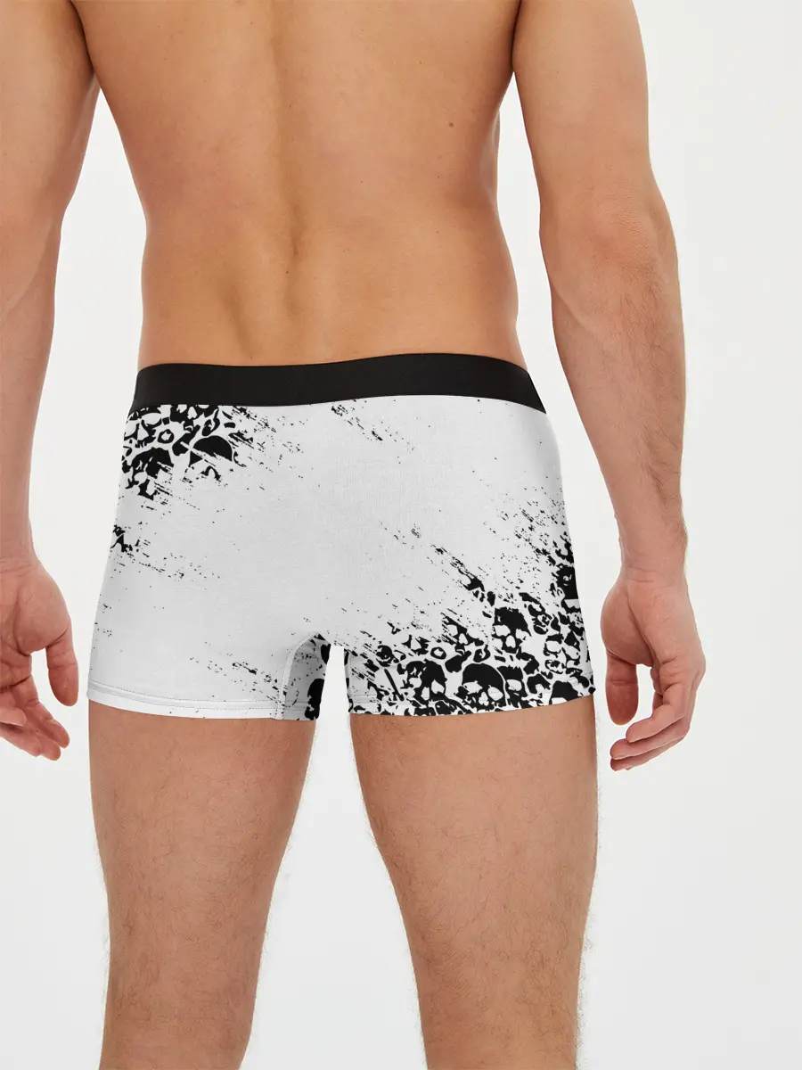 Мужские трусы боксеры / БЕЛЫЕ ЧЕРЕПА | WHITE SKULLS
