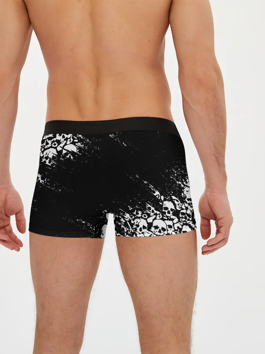 Мужские трусы боксеры / БЕЛЫЕ ЧЕРЕПА | WHITE SKULLS