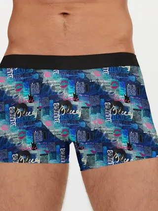 Мужские трусы боксеры / Blues