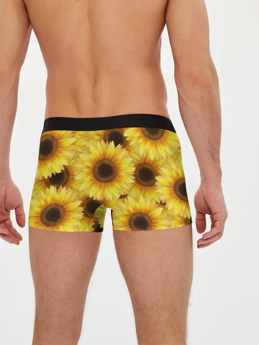 Мужские трусы боксеры / Подсолнухи в поле