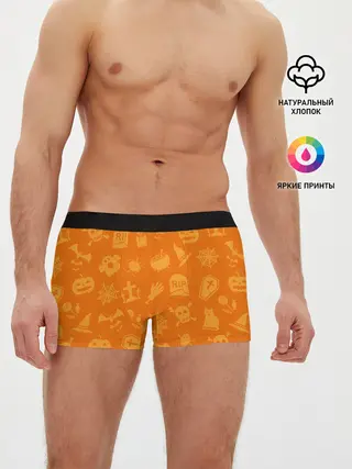 Мужские трусы боксеры / ТЕПЛЫЙ ХЕЛЛОУИН