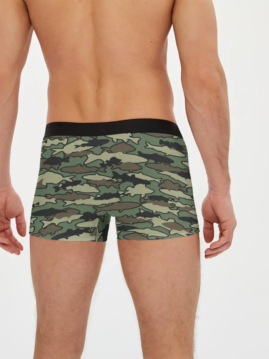 Мужские трусы боксеры / Камуфляж акулы