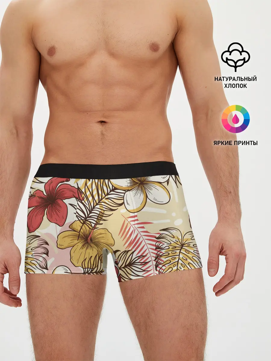 Мужские трусы боксеры / Тропики