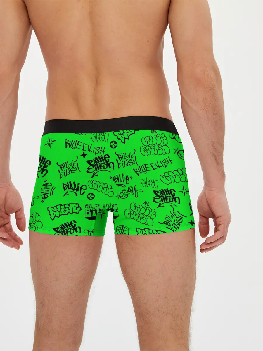 Мужские трусы боксеры / Billie Eilish graffiti