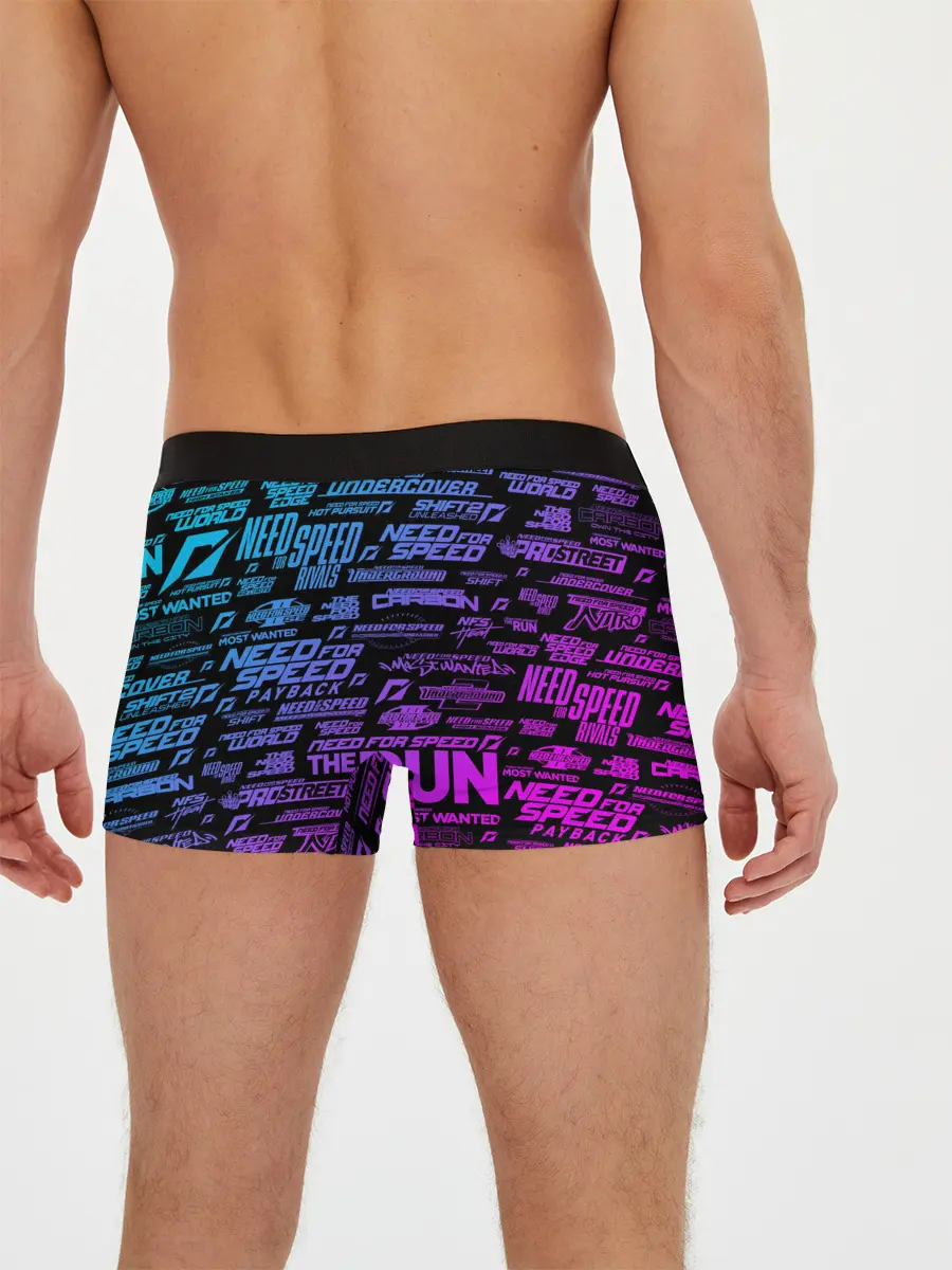Мужские трусы боксеры / NFS ALL LOGOS NEON