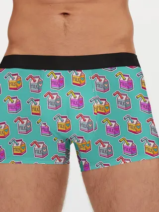 Мужские трусы боксеры / Коробки молока MILK