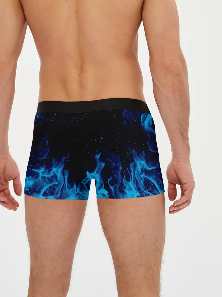 Мужские трусы боксеры / СИНИЙ ОГОНЬ | BLUE FIRE