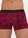 Мужские трусы боксеры / Красно-черный абстрактный узор