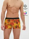 Мужские трусы боксеры / ЦВЕТОЧНЫЙ ОРНАМЕНТ