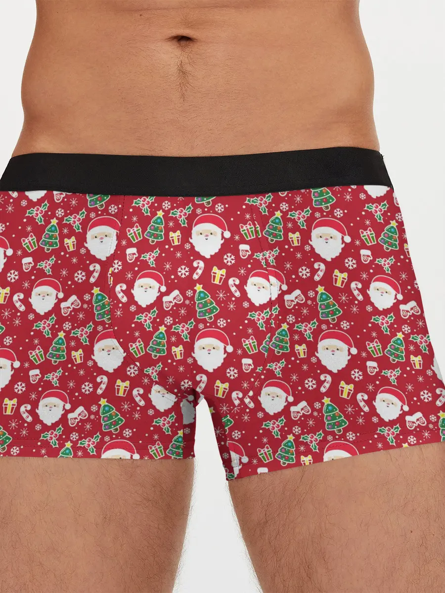 Мужские трусы боксеры / Дед Мороз