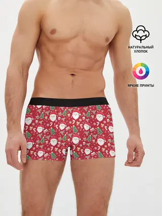 Мужские трусы боксеры / Дед Мороз