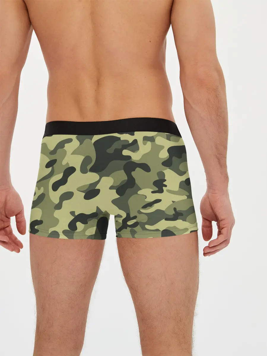 Мужские трусы боксеры / Камуфляж Хаки