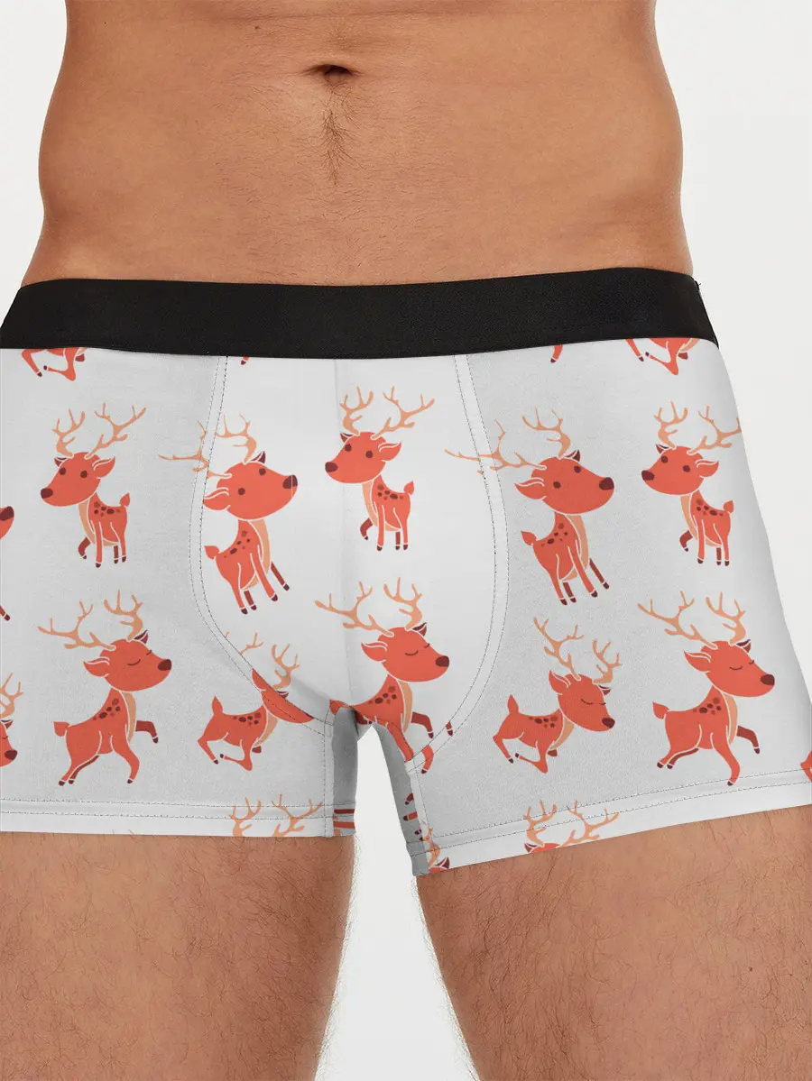 Мужские трусы боксеры / Милый олень