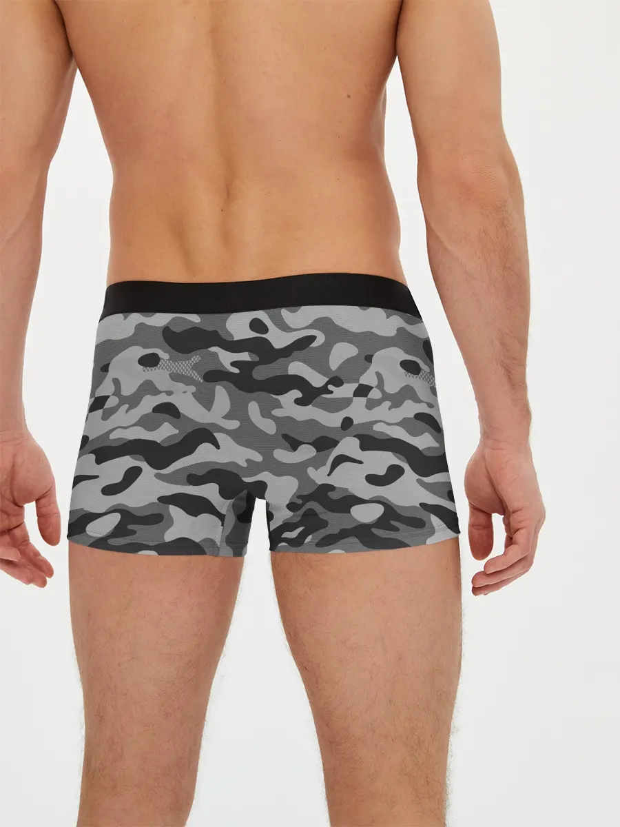 Мужские трусы боксеры / КАМУФЛЯЖ GRAY