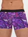 Мужские трусы боксеры / фиолетовый этнический дудлинг