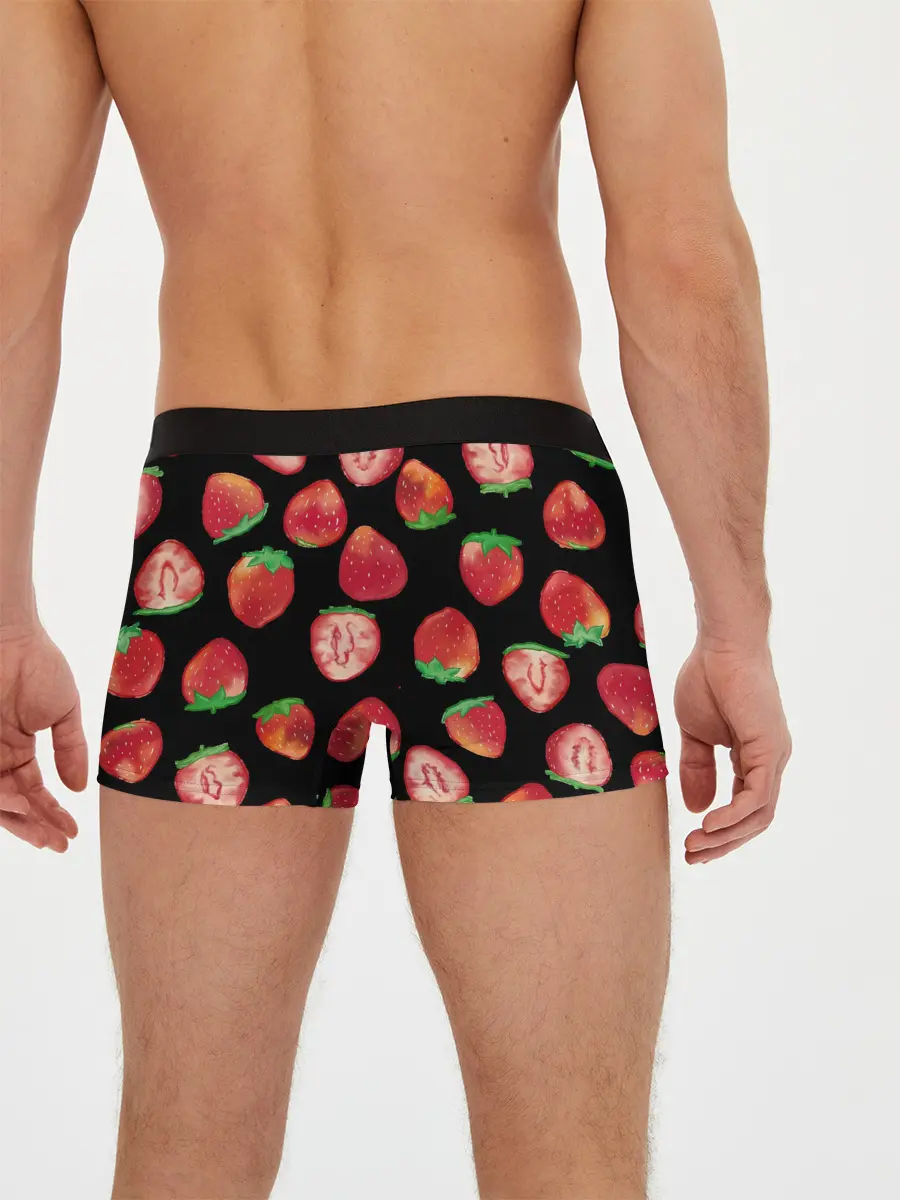 Мужские трусы боксеры / Клубничка