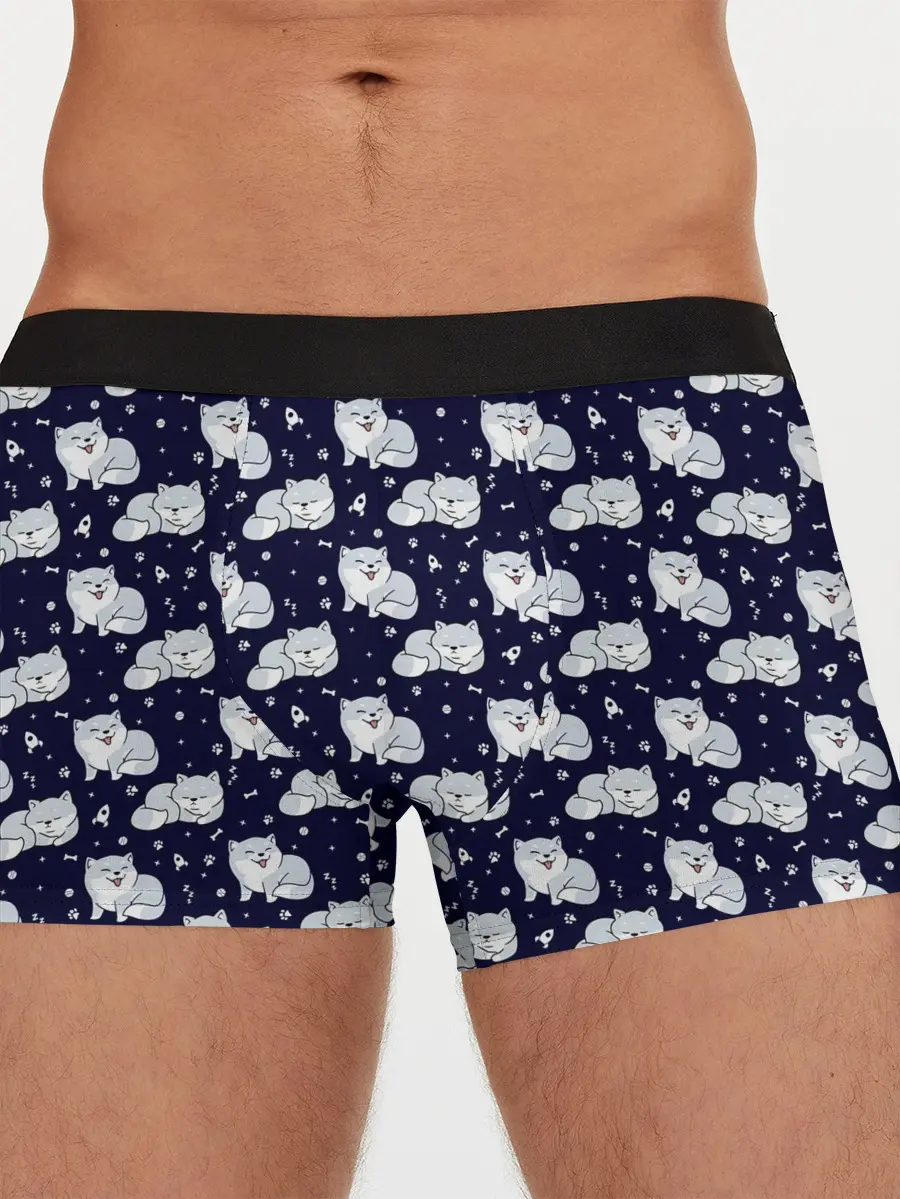 Мужские трусы боксеры / Милая Шиба Ину