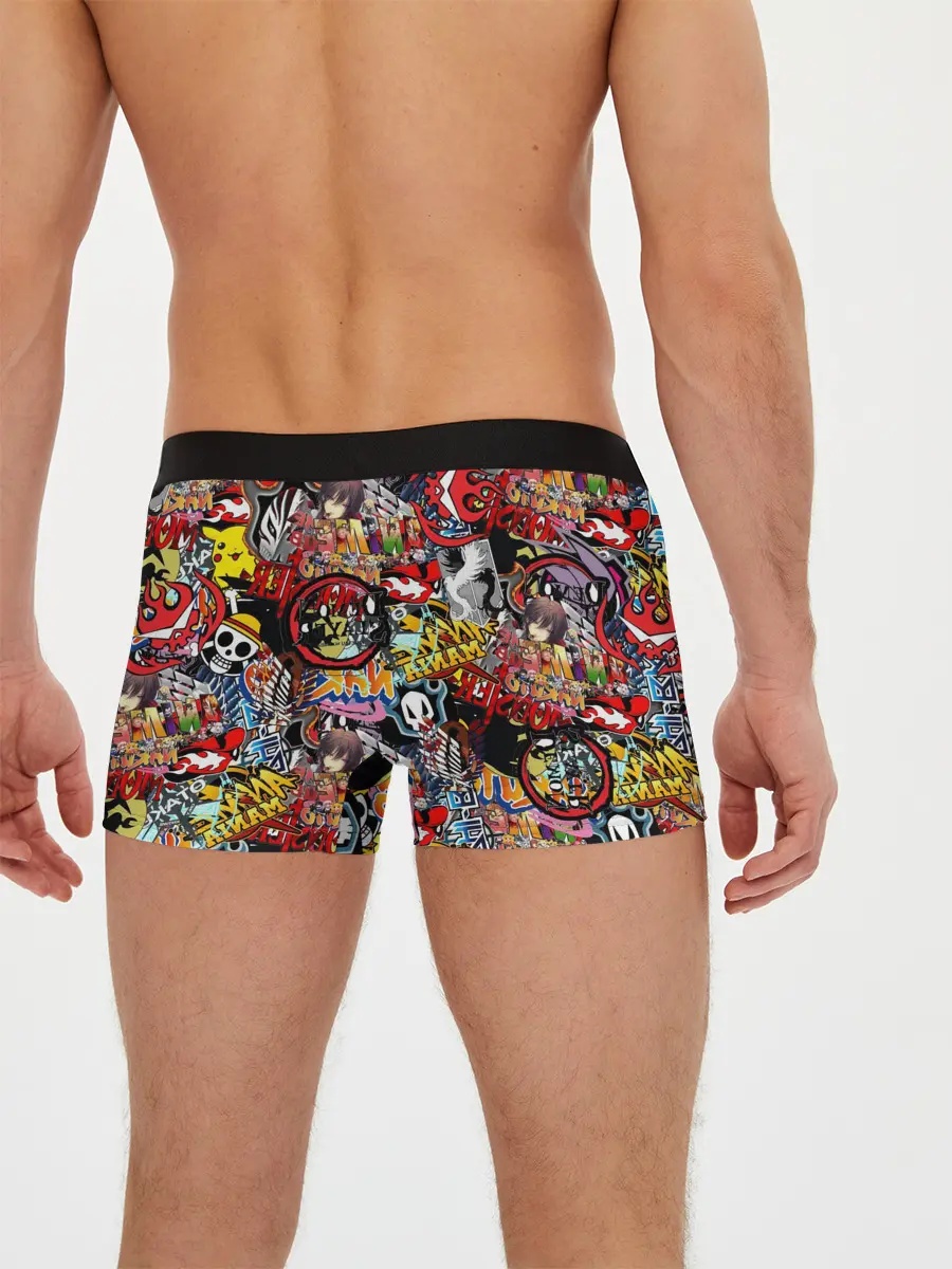 Мужские трусы боксеры / Логотипы Аниме Мультиков