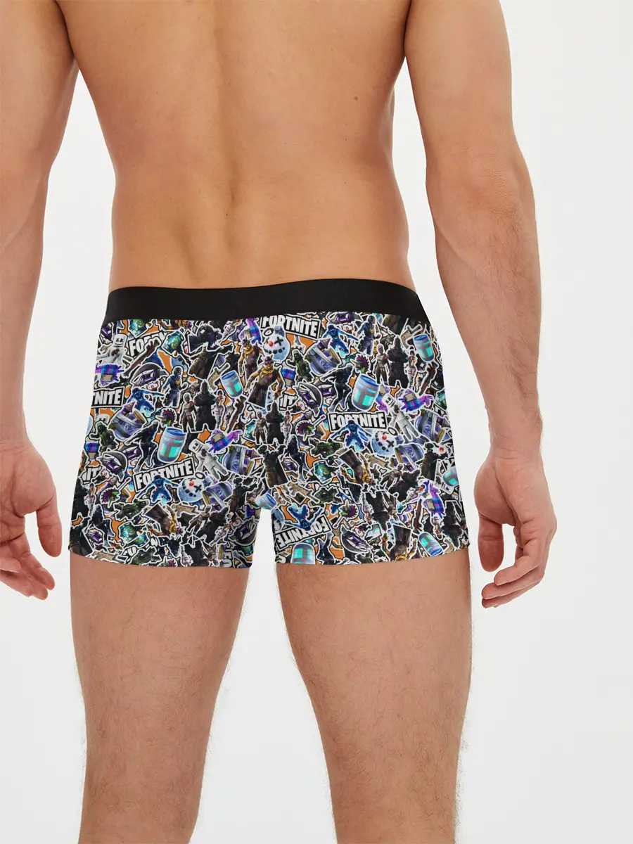 Мужские трусы боксеры / Fortnite Sticker Bombing