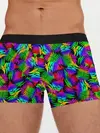 Мужские трусы боксеры / Неоновый папоротник