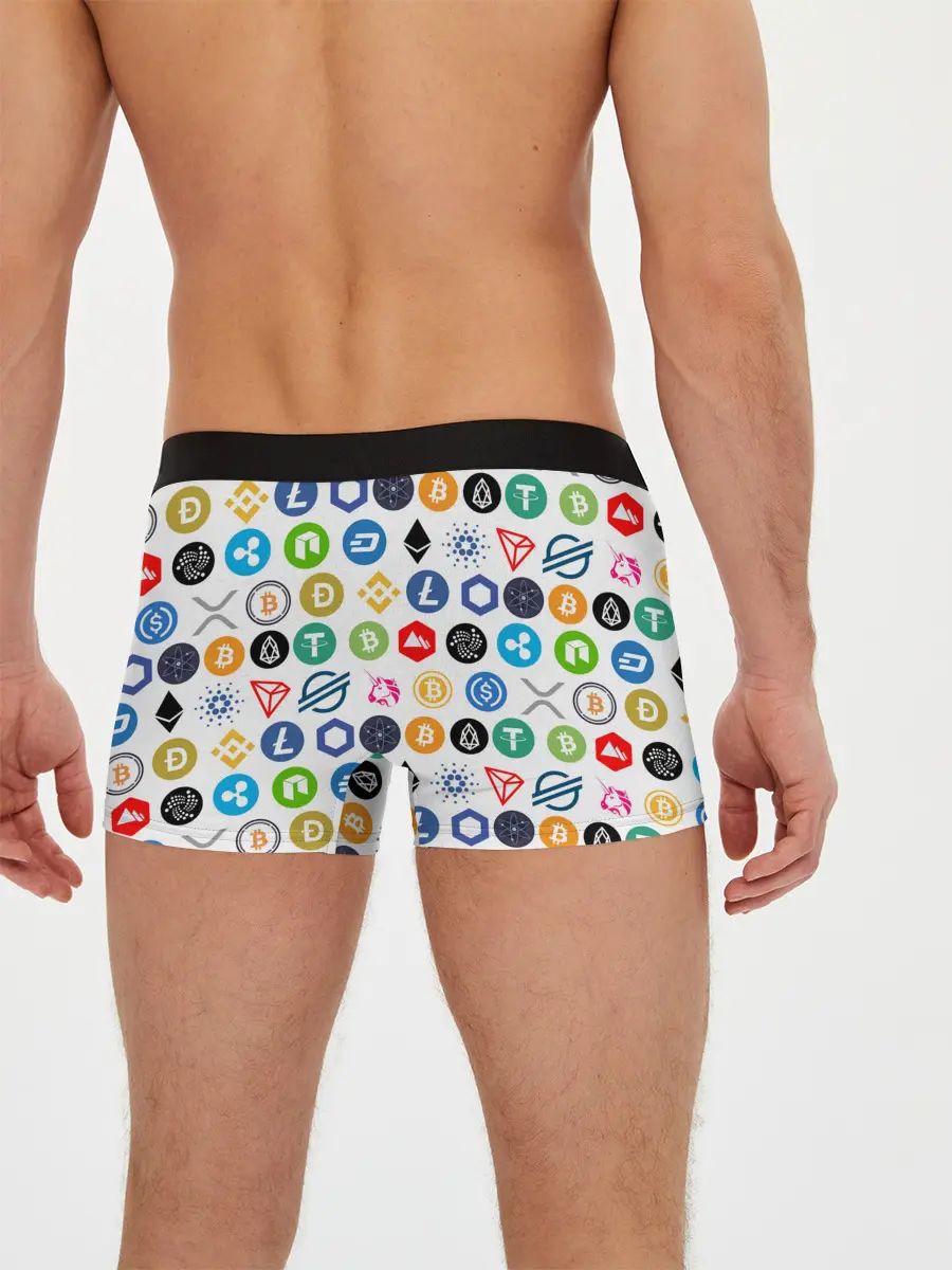 Мужские трусы боксеры / BITCOIN PATTERN | БИТКОИН