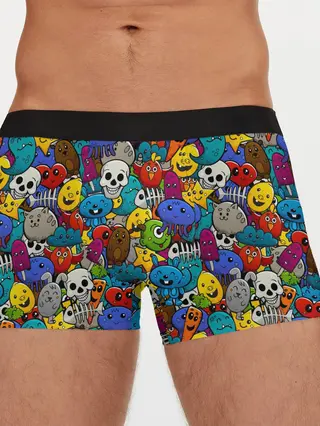 Мужские трусы боксеры / Граффити