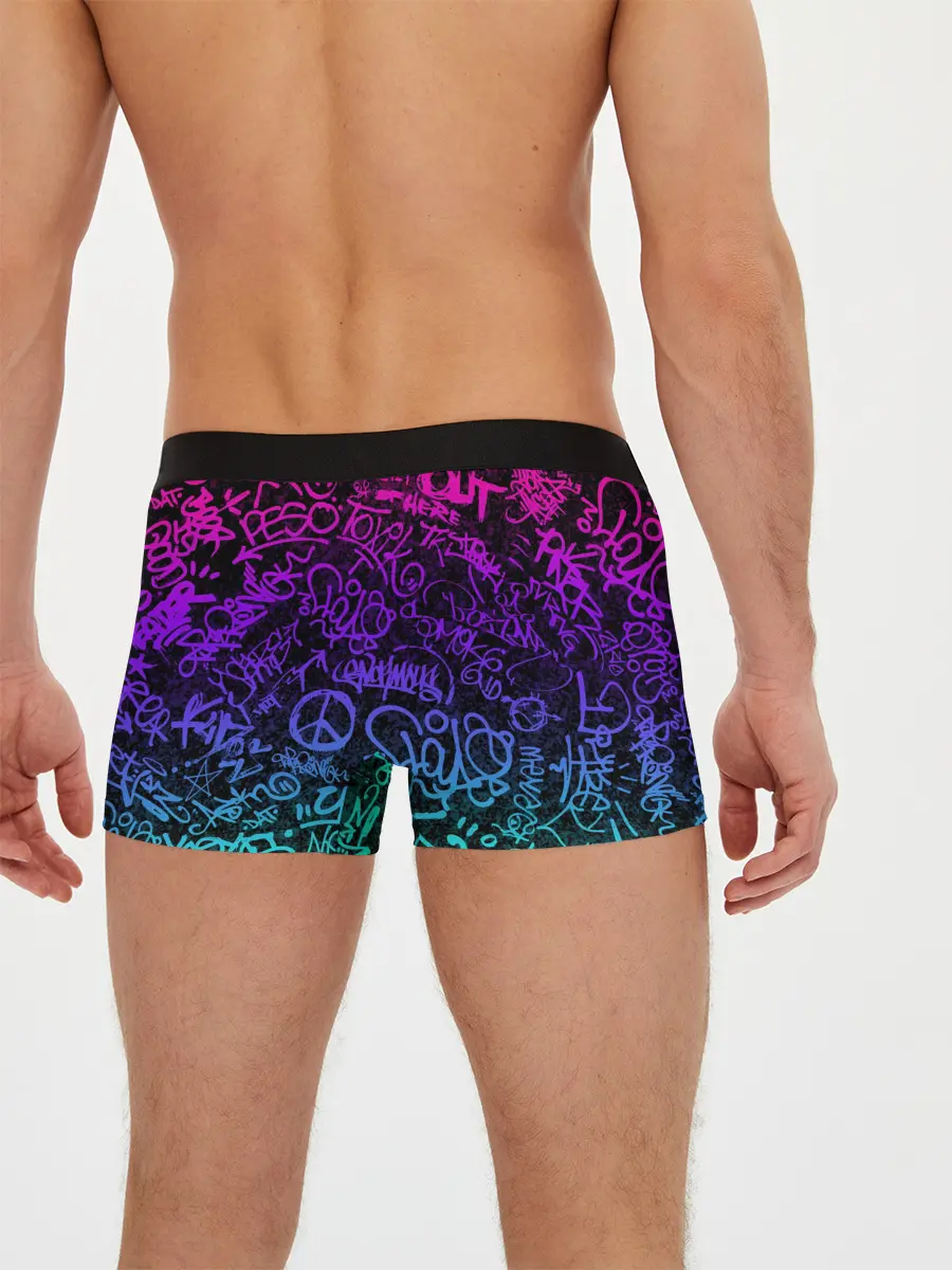 Мужские трусы боксеры / Граффити Neon