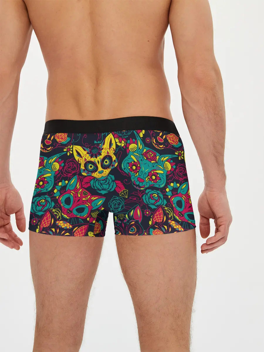 Мужские трусы боксеры / Кошачий День Мёртвых