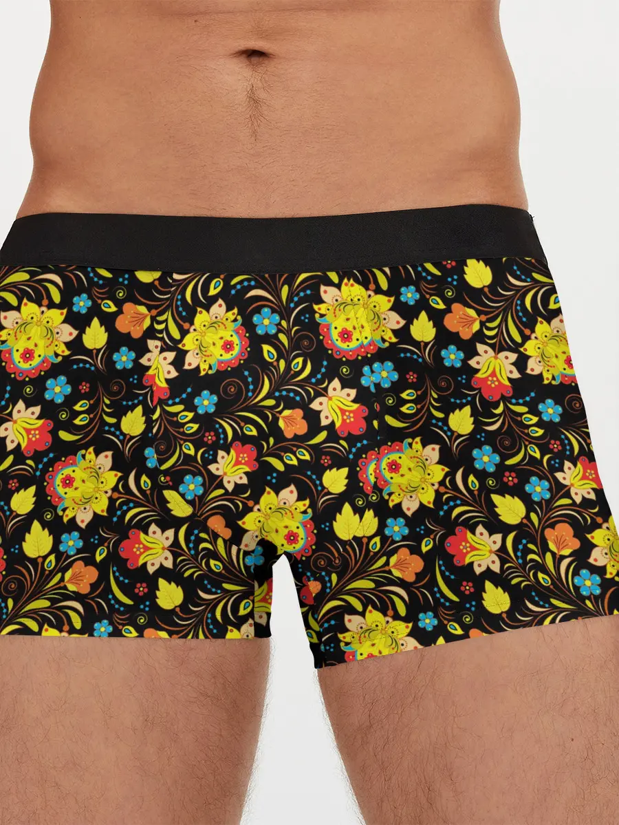Мужские трусы боксеры / Яркая Хохлома
