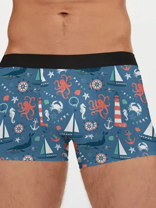 Мужские трусы боксеры / Морские жители