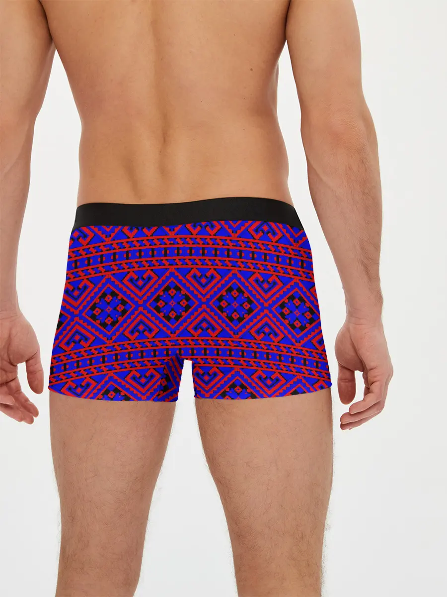 Мужские трусы боксеры / Русские народные узоры