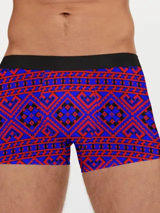 Мужские трусы боксеры / Русские народные узоры